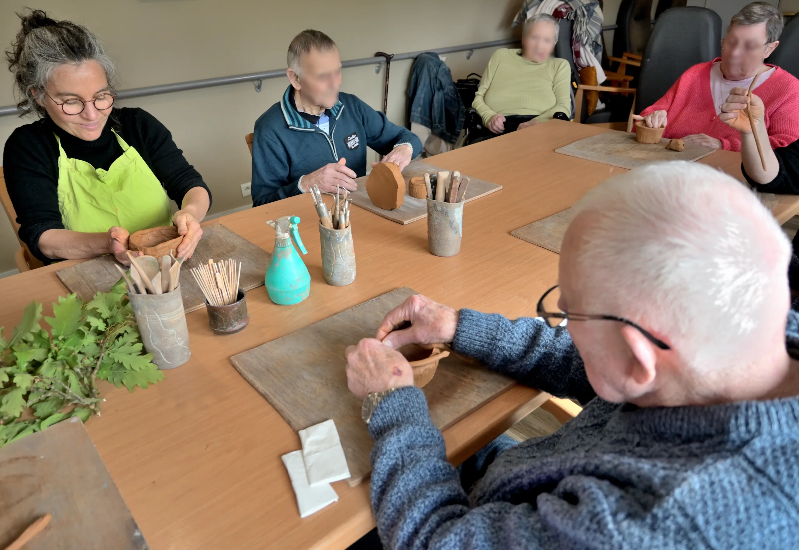 projet bols en EHPAD Animation poterie en EHPAD